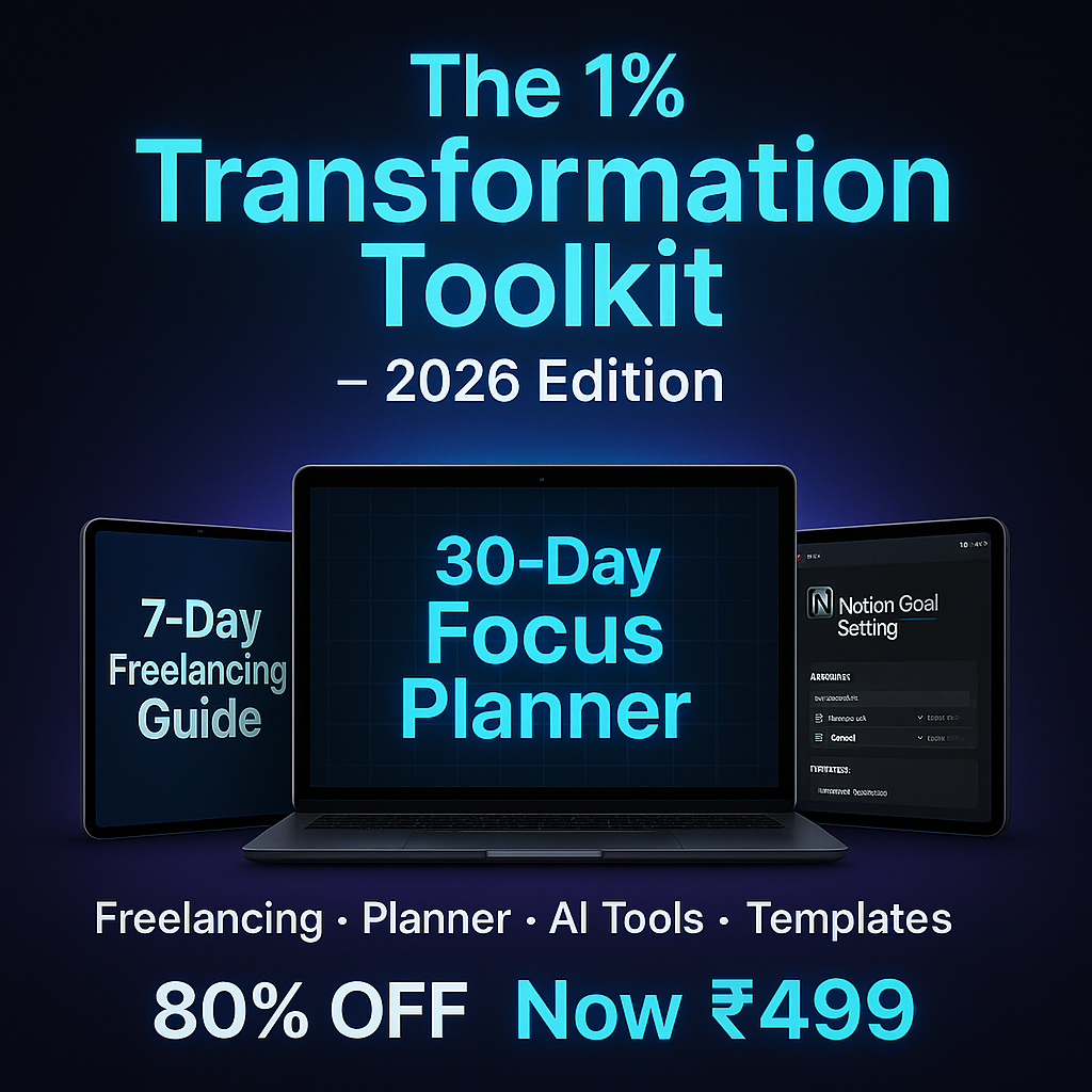 🧩 The 1% Transformation Toolkit — 2026 Edition  T